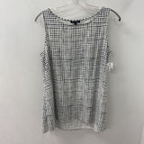 EILEEN FISHER WOMEN'S BLOUSE/SHIRT white black M