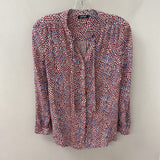 OLSEN WOMEN'S BLOUSE/SHIRT white heart print S/6