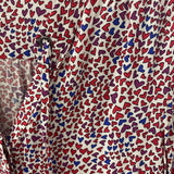 OLSEN WOMEN'S BLOUSE/SHIRT white heart print S/6