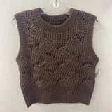 SOAKED in luxury WOMEN'S TANK/CAMI brown white mix S