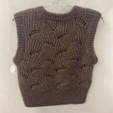 SOAKED in luxury WOMEN'S TANK/CAMI brown white mix S