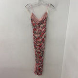 WOMEN'S DRESS pink floral S
