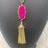 KENDRA SCOTT WOMEN'S NECKLACE gold pink