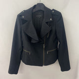 Banana Republic WOMEN'S BLAZER/JACKET black silver sparkle 8