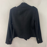 Banana Republic WOMEN'S BLAZER/JACKET black silver sparkle 8