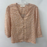 INDI & COLD san sebastian WOMEN'S BLOUSE/SHIRT pale orange floral M