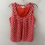 KATE SPADE WOMEN'S TANK/CAMI red white dots L