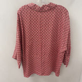 ZARA WOMEN'S BLOUSE/SHIRT pink black geo M