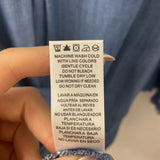 WOMEN'S BLOUSE/SHIRT denim-blue L