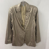 WOMEN'S BLAZER/JACKET gold metallic L