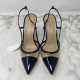 STUART WEITZMAN WOMEN'S HEELS clear black 6