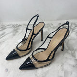 STUART WEITZMAN WOMEN'S HEELS clear black 6