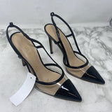 STUART WEITZMAN WOMEN'S HEELS clear black 6