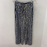JOSEPH RIBKOFF WOMEN'S PANTS striped w/dots 8