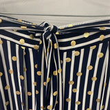 JOSEPH RIBKOFF WOMEN'S PANTS striped w/dots 8