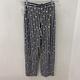 JOSEPH RIBKOFF WOMEN'S PANTS striped w/dots 8