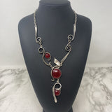 WOMEN'S NECKLACE metal red
