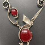 WOMEN'S NECKLACE metal red