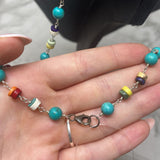 WOMEN'S NECKLACE turquoise multi