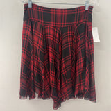 POLO ralph lauren WOMEN'S SKIRT red black plaid 4