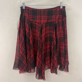 POLO ralph lauren WOMEN'S SKIRT red black plaid 4