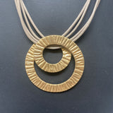 WOMEN'S NECKLACE beige gold