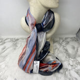 WOMEN'S SCARF/SHAWL white black orange blue
