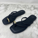 A NEW DAY WOMEN'S SANDALS black gold 6