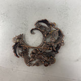 WOMEN'S BROOCH red orange yellow
