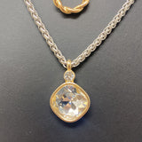 WOMEN'S NECKLACE silver gold clear