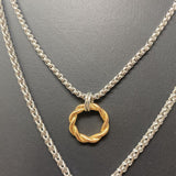 WOMEN'S NECKLACE silver gold clear