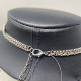 WOMEN'S NECKLACE silver gold clear