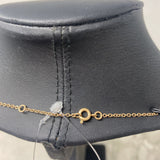WOMEN'S NECKLACE dark gold clear