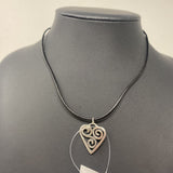 WOMEN'S NECKLACE black silver