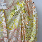 H&M WOMEN'S DRESS white pink green S