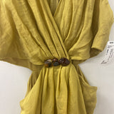ZARA WOMEN'S DRESS yellow pink brown L
