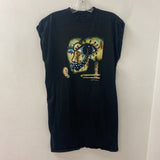 WOMEN'S DRESS black gold M