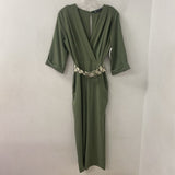ZARA WOMEN'S JUMPSUIT olive S