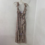 ASTR WOMEN'S DRESS purple orange green S