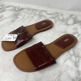 ZARA WOMEN'S SANDALS burgundy 37