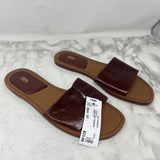 ZARA WOMEN'S SANDALS burgundy 37
