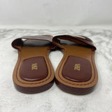 ZARA WOMEN'S SANDALS burgundy 37
