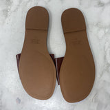 ZARA WOMEN'S SANDALS burgundy 37