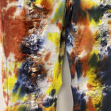 WOMEN'S JEANS navy yellow orange multi M