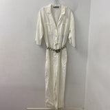 ZARA WOMEN'S JUMPSUIT white L