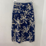 ZARA WOMEN'S SKIRT blue ivory M