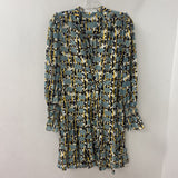 REISS WOMEN'S DRESS blue black white 2