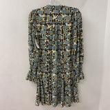 REISS WOMEN'S DRESS blue black white 2