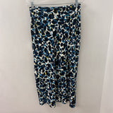 ZARA WOMEN'S SKIRT white teal yellow M