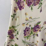 LAUREN ralph lauren WOMEN'S DRESS cream purple green yellow 6